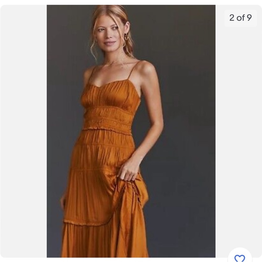 Anthropologie Marigold Slip Dress